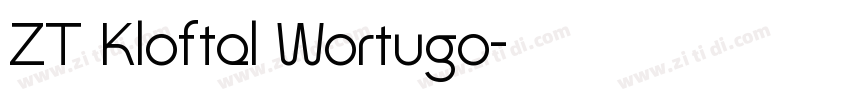 ZT Kloftel Wortugo字体转换